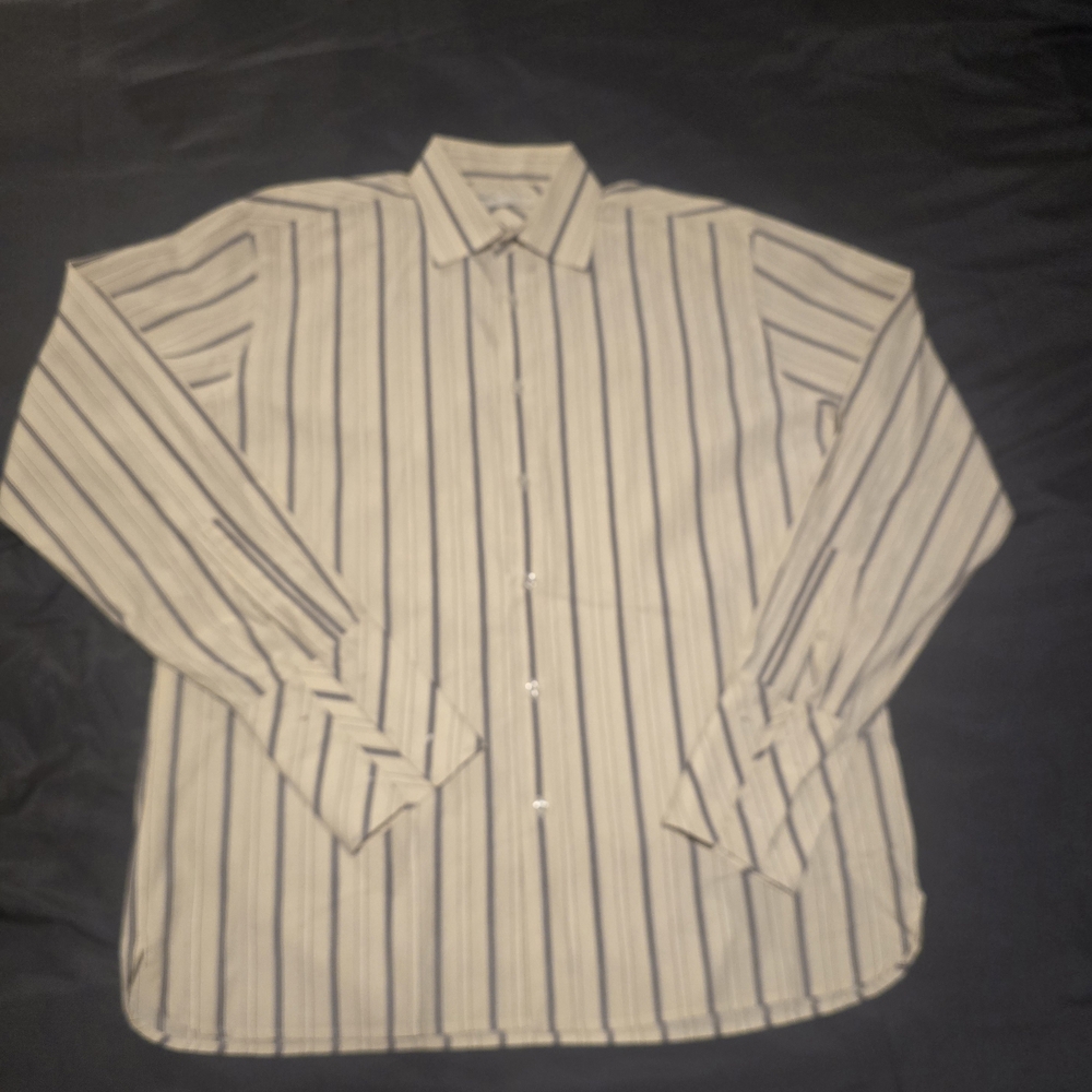 Men's Striped Button-Up Shirt